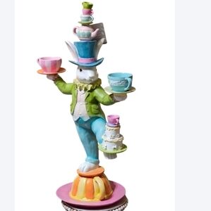 Novogratz Tea Cup Juggling Easter Bunny VHTF FIRM PRICE